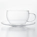 HEAT-RESISTANT GLASS CUP&SAUCER 300ml MC-03