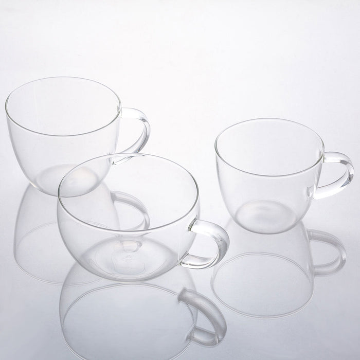 HEAT-RESISTANT GLASS MUGCUP 435ML DG806